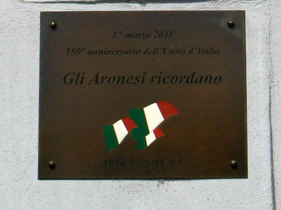 Arona - Lapide per il 150° dell'Unità d'Italia.jpg