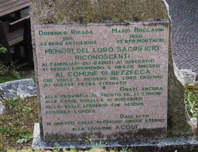 Bezzecca - Monumento alla Divisione di Fanteria Acqui- Retro - Colle Cerì.jpg