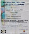 Borgone Susa - Eventi - Anniversario del voto concesso alle donne - Locandina anno 2015.jpg