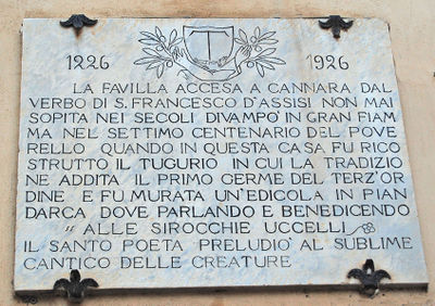 Cannara - Tugurio di S.Francesco - Palazzo Majolica-Landrini.jpg