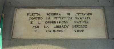Castelfranco Emilia - lapide Eletta Schiera di Cittadini.jpg