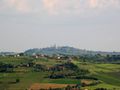 Certaldo - Torri di San Gimignano fotografate da Certaldo Alto - Panorama dal borgo di Certaldo Alto.jpg