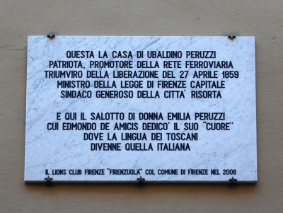 Firenze - Borgo dei Greci - Ubaldino Peruzzi patriota - Mura abitazione.jpg