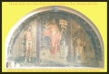 Goriano Sicoli - Affresco - lunetta, affrescata nel 1400 circa , Gesù Risorto,S. Sebastiano , S.Nicola.jpg