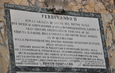 Monopoli - nome della Arciconfratenita da Ferdinando II.jpg