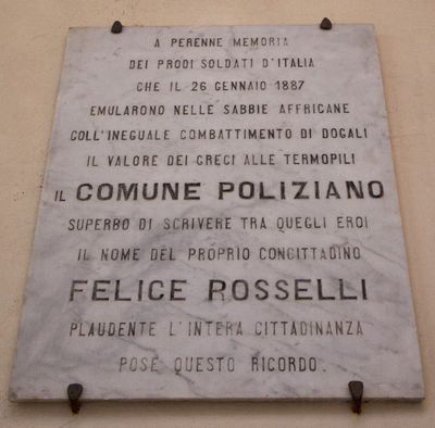 Montepulciano - Lapide a Felice Rosselli.jpg