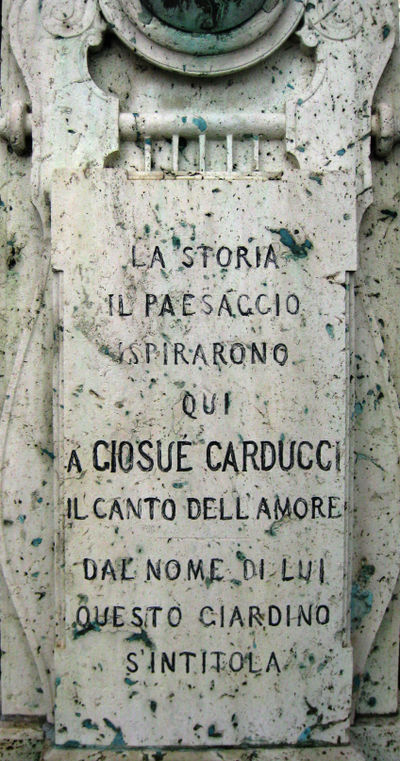 Perugia - Lapide Giosuè Carducci - 2 - Giardini Carducci.jpg
