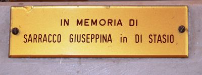 Pietramontecorvino - Lapide in memoria di Sarracco Giuseppina.jpg
