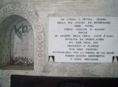 Saluzzo - Lapide alla memoria della Nobil Donna Galleani d'Agliano.jpg