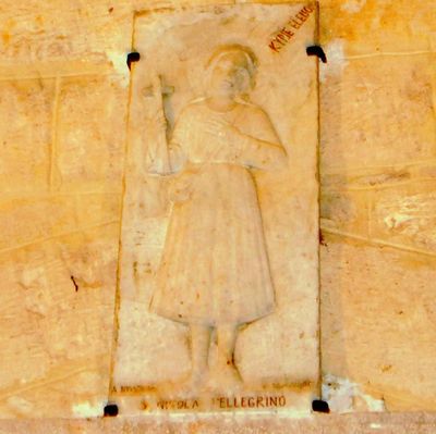 Trani - Chiesa di San Giovanni Lionelli - iscrizione sul bassorilievo.jpg