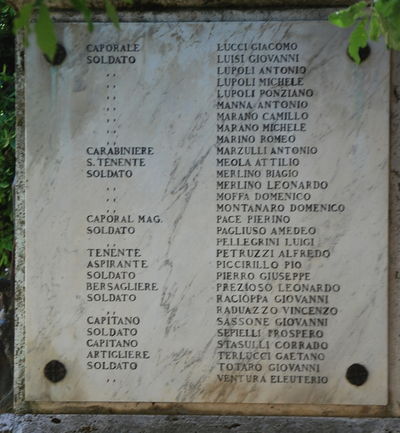 Troia - Monumento ai Caduti della Grande Guerra - lapide ai caaduti.jpg