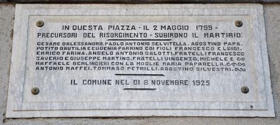 Ascoli Satriano - Lapide in memoria dei Martiri del 1799.jpg