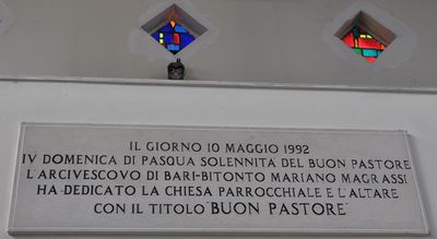 Bari - Chiesa del Buon Pastore - nuova intitolazione.jpg