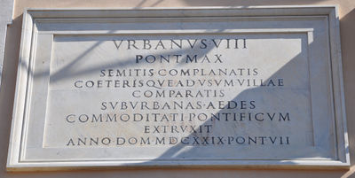 Castel Gandolfo - a Urbano VIII Pont. Max.jpg