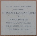 Castelnuovo del Garda - Lapide a Vittorio Emanuele e Napoleone III.jpg