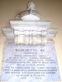 Ceranesi - Santuario Nostra Signora della Guardia - Lapide a Benedetto XV.jpg