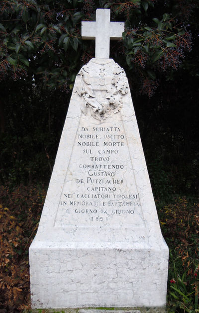 Desenzano del Garda - Lapide a Gustavo de Putzlacher-San Martino della Battaglia.jpg