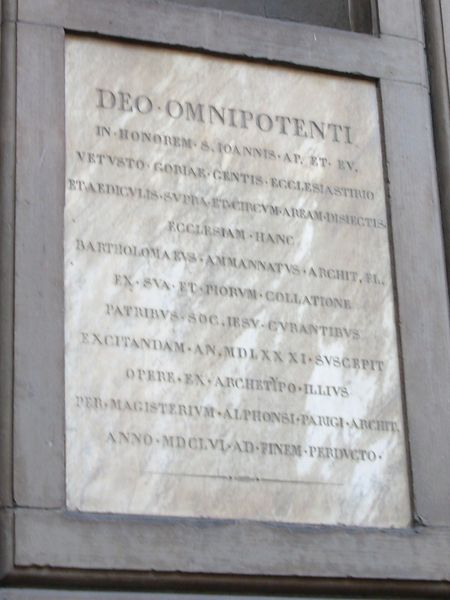 File:Firenze - Lapide ad Ammannati.jpg