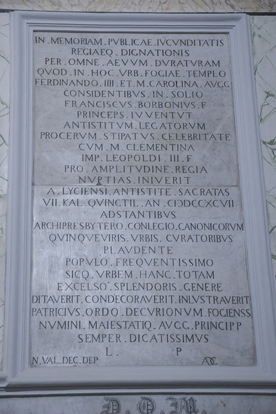 Foggia - a Ferdinando III e M. Carolina.jpg