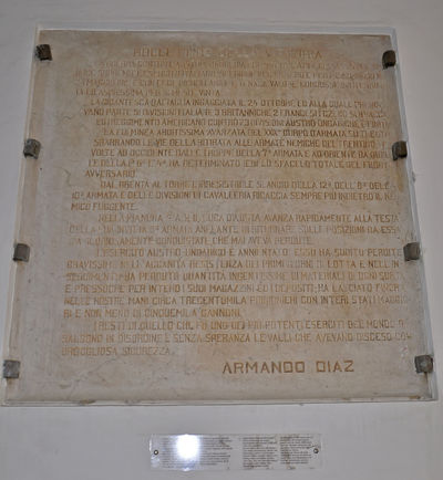 Merano - Discorso di Armando Diaz sulla Vittoria.jpg