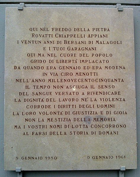 File:Modena - Lapide alle vittime dell'eccidio delle fonderie.jpg