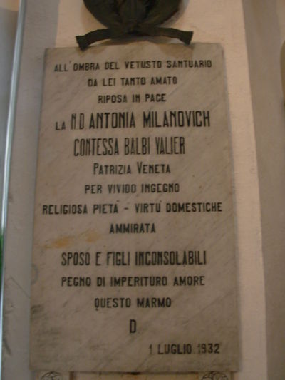 Monselice - Lapide alla Contessa Balbi Valier.jpg