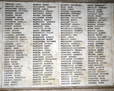 Padova - Caduti per la Patria 1936-46 da GR a OR.jpg