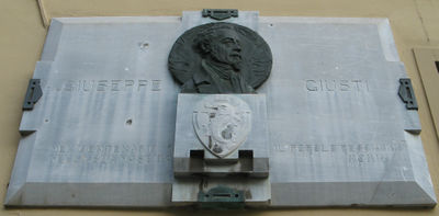 Pescia - Lapide a Giuseppe Giusti.jpg