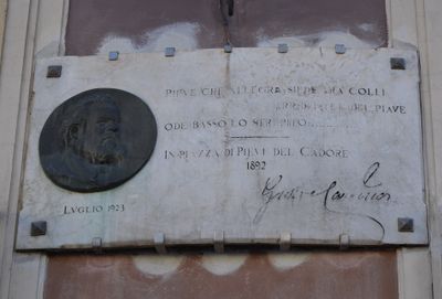 Pieve di Cadore - Lapide Ricordo Soggiorno Giosuè Carducci.jpg