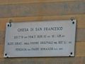 Rapallo - San Francesco d'Assisi - Targa spiegativa.jpg