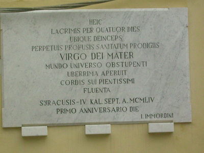 Siracusa - Lacrimazione della Madonna a Siracusa.jpg