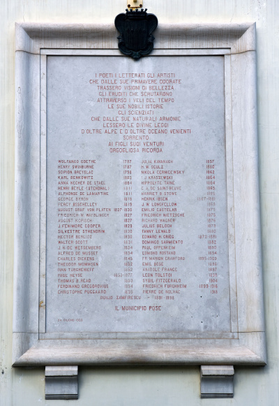 Sorrento - Lapide ai poeti, letterati, artisti.jpg
