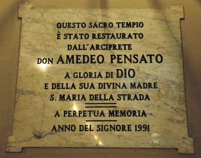 Torremaggiore - Lapide del restauro di S. Maria della Strada.jpg