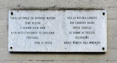 Trieste - Lapide "Per la nostra libertà...".jpg