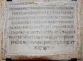 Troia - Epigrafe in latino - Museo Diocesano Ecclesiastico.jpg