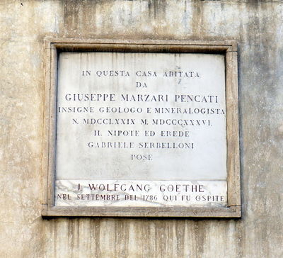 Vicenza - Lapide a Giuseppe Marzari Pencati - Via Contrà Ponte S. Michele 3.jpg