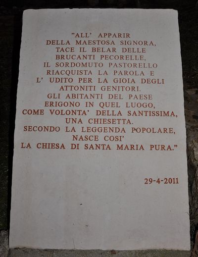 Vico del Gargano - Lapide di Santa Maria Pura 1.jpg