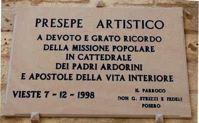 Vieste - Lapide a ricordo della missione popolare - Cattedrale dell'Assunta.jpg